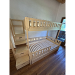 Etagenbett mit Treppe Tirol aus hochwertigem Massivholz für modernes Kinderzimmer